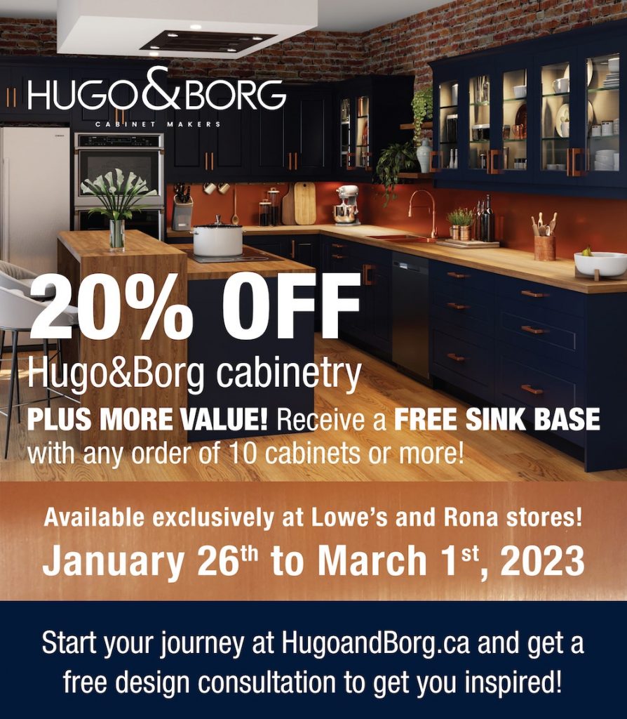 Hugo & Borg Cabinet Makers in Canada - Ready-to-Install Kitchen Cabinets